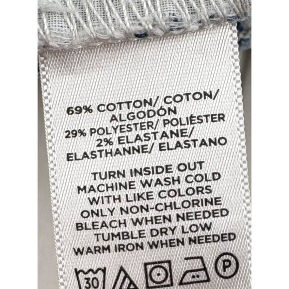 Loft Women's Striped Drawstring Shorts SIZE Small Pull On Elastic Waist - Picture 3 of 5